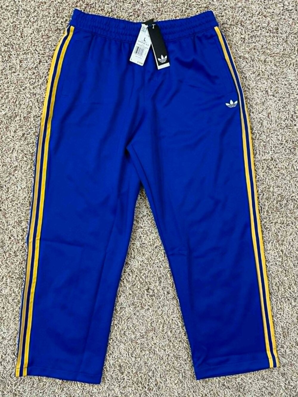 Adidas Unisex Skateboarding Track Pants Blue KC9175, Men's Size Large (New)